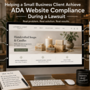 help with ADA website complaince and remediation for small busineses business design innovations