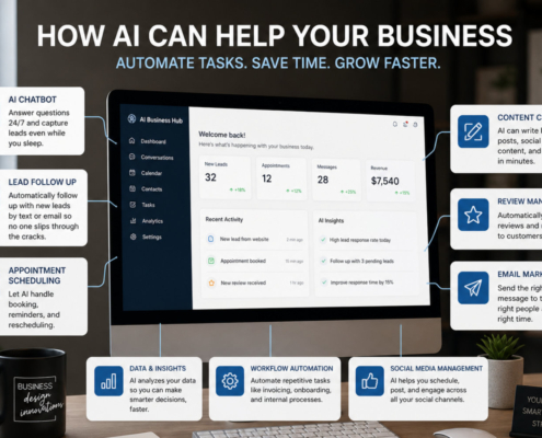 how ai can help your small business - get help from business design innovations free consultation