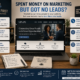 spent money on marketing but go no leads look at your website first we can help business design Innovations
