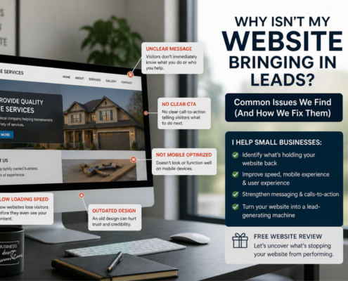 why isnt my website bringing in leads business design innovations free website review