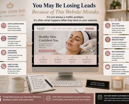 you may be losing leads to this one website mistake we can help business design innovations business website marketing consultant