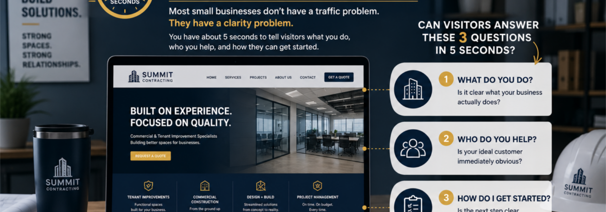 the 5 second website test for business owner marketing and SEO tips business design innovations cropped